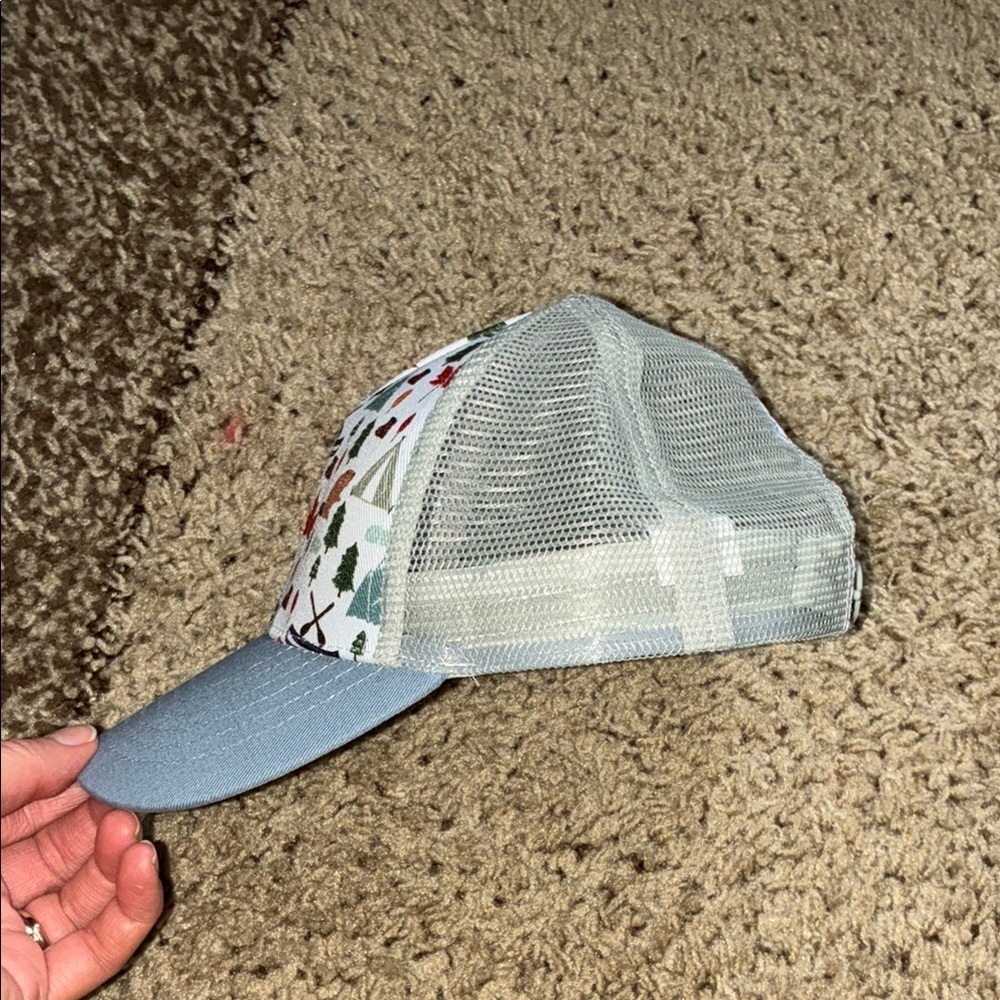 Gray Patterned Baseball Cap - Picture 2 of 5